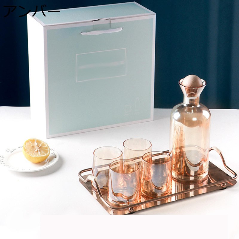 ティーポット 耐熱ガラス ティーポットセット 大容量 広口 軽量 省スペース 麦茶 アイスティー 冷蔵庫 パーティー 飲食店用 洗いやすい ギフト 誕生日 お祝い