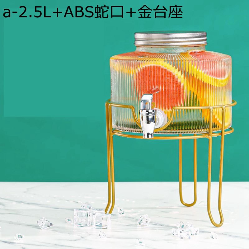ドリンクサーバー ガラス 冷水筒 ドリンクピッチャー保冷 ピッチャー 蛇口付き 梅酒 ジュース ビール 保存容器 アウトドア キャンプ 釣り BBQ パーティー 結婚式 家庭用 業務用