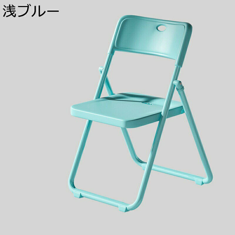 折り畳み 椅子 パイプ椅子 折りたたみ式チェア 背もたれ付き 無地 会議椅子 完成品 太い金属フレーム ..