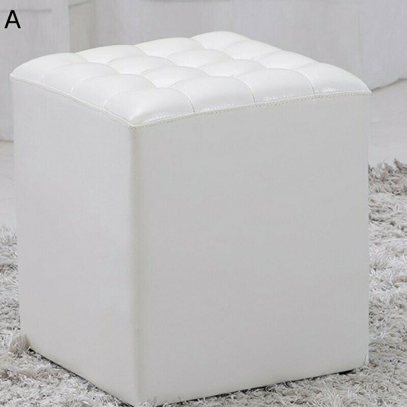 レザー 本革椅子 オットマン 足置き 円形 脚置きプチスツール 木製フレーム ミニスソファー 玄関ベンチ 靴交換スツール 丸い椅子 化粧椅子 ダイニング 食事 オフィス デスク下 お店 撥水 運搬便利