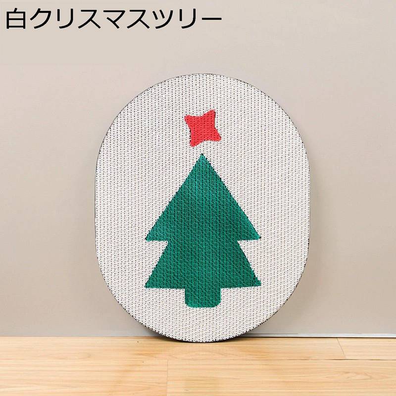 猫用スクラッチャーマット 爪研ぎ サボテン柄 ローズ柄 花柄 クリスマスツリー 爪とぎマット つめとぎ..