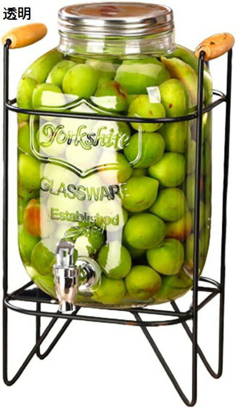 ドリンクサーバー ガラス ドリンクピッチャー 保冷 ピッチャー 冷水筒 ドリンクサーバー ディスペンサ..