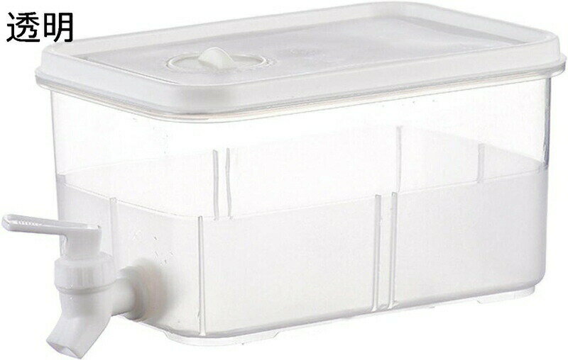 冷水ポット 冷水筒冷蔵庫 麦茶ポット お茶ポット 飲料水バケット 蛇口付き 耐熱容器 大容量 3L/5L 洗いやすい DIYビールディスペンサー 家庭用 お店用