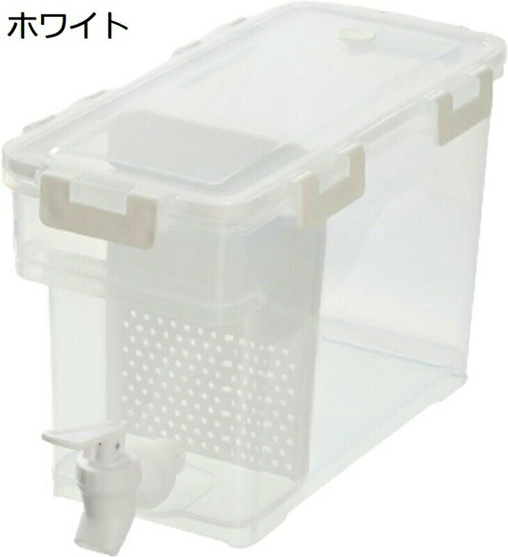 冷水筒 ドリンクサーバー 3.5/6L 蛇口付き 便利 大容量 洗いやすい シンプル クリア ピッチャー 飲料デ..