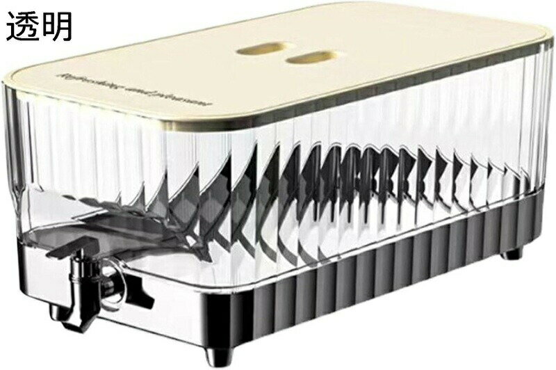 5.3L 冷水筒 冷蔵庫ポット 冷水ポット 蛇口付き 冷蔵庫 ドリンクサーバー ドリンクサーバー 麦茶ポット..