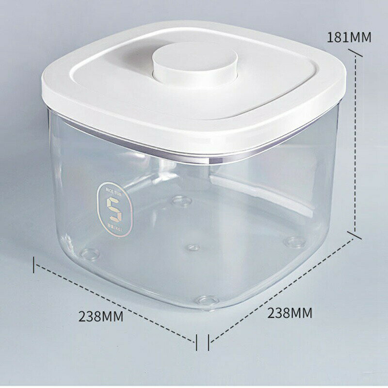 ペットフードストッカー 10kg 真空ペットフード保存容器 ライスディスペンサー 鮮度保ち 米容器 餌貯蔵タンク 猫 犬 餌入れ 透明可視化 穀物収納 湿気防止 食糧収納ケース 梅雨対策