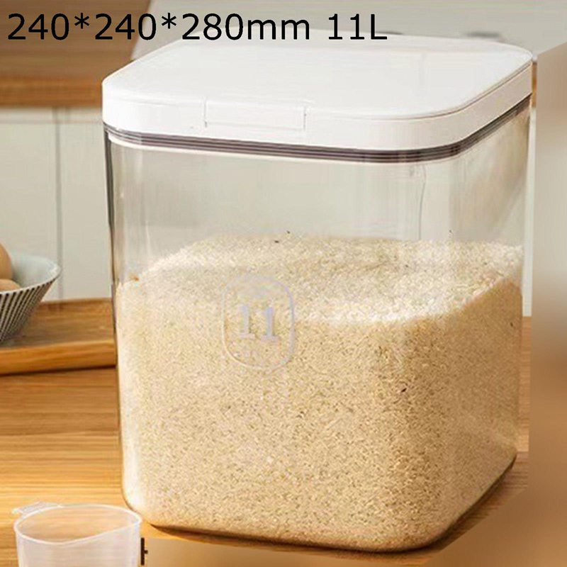 米櫃 米びつ ライスボックス コンパクト 省スペース カップ付き 省スペース 抽? 横置き可 お米ケース お米収納 残量確認可 透明可視化窓 小麦粉 湿気・酸化防止 キッチン用品 米豆
