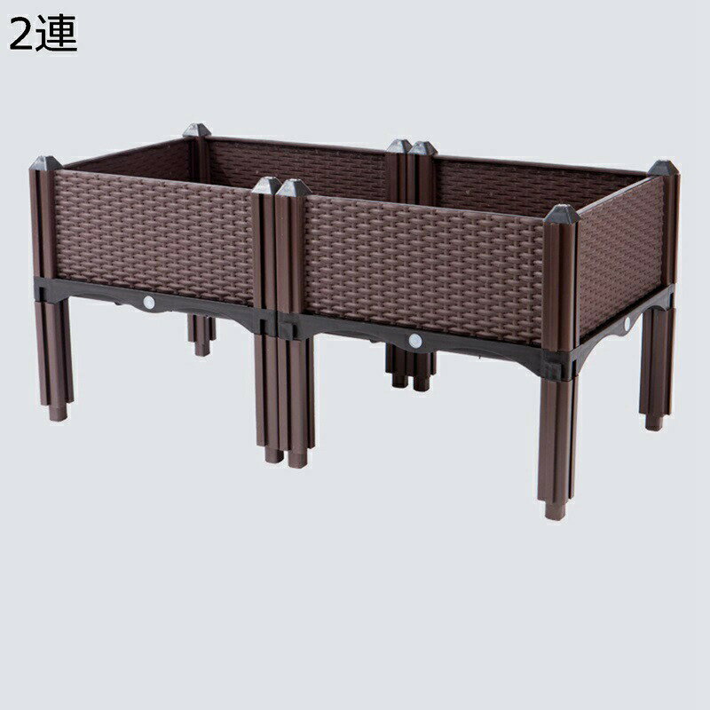 組立式ガーデンボックス 長方形のプランターボックス 特大 プランタースタンド 根腐れ防止 野菜栽培 屋..