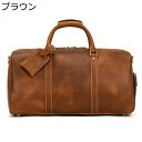 ボストンバッグ 旅行バッグ 牛革 トラブルカバン 2way ダッフルバッグ 大容量 2泊3日 一泊二日 シューズ収納 防水性 丈夫 手持ち 肩かけ 多収納 メンズ レディース プレゼント 短期出張 入院