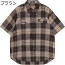 カジュアルシャツ メンズ ネルシャツ チェック柄 半袖シャツ 夏用 折り襟 ゆったり サマーシャツ 薄手 軽量 吸水性 速乾性 日焼け止め 履き心地いい レトロ シンプル 普段着 デイリー
