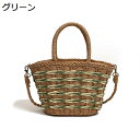 カゴバッグ レディース ハンドバッグ 2way 可愛い トートバッグ 女性用 着物 リゾート感 ストロー ジップ お祭り 出掛け リゾートバッグ プレゼント ハ...