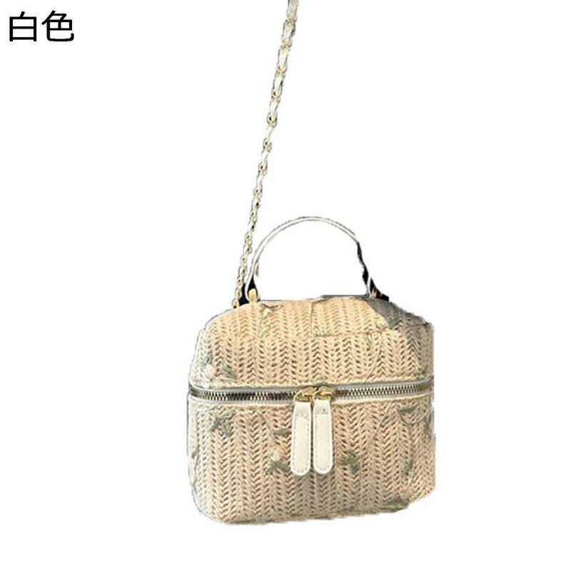 ハンドバッグ 肩掛け カゴバッグ 手作り 軽量 ペーパー素材 巾着 レディース 可愛い サマーバッグ