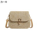 編みバッグ カゴバッグ ストロー ショルダーバッグ ワンハンドルバッグ 夏用 手編みバッグ レディース 森ガール 和装 アウトドア お花見 大容量 小銭 鍵 小物入れ 便利 可愛い 女の子 女性 パーティバッグ(4)