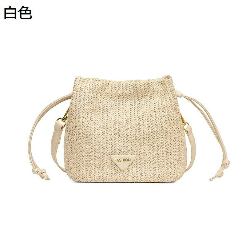 かごバッグ 草編みバッグ 大容量 ハンドバッグ バケツバッグ 夏祭り ビーチバッグ ナチュラル ストロー サマーバッグ ハンドメイド 収納簡単 スマホ/財布/小物収納 可愛い 女の子 ボヘミア おしゃれ プレゼント