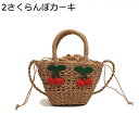 ハンドバッグ 肩掛け カゴバッグ 手作り 軽量 ペーパー素材 巾着 桜ん坊 レディース 可愛い サマーバッグ 2way お花見 リゾート風 水着 シンプル お祭り 出掛け リゾートバッグ ギフト 小銭 鍵 小物入れ