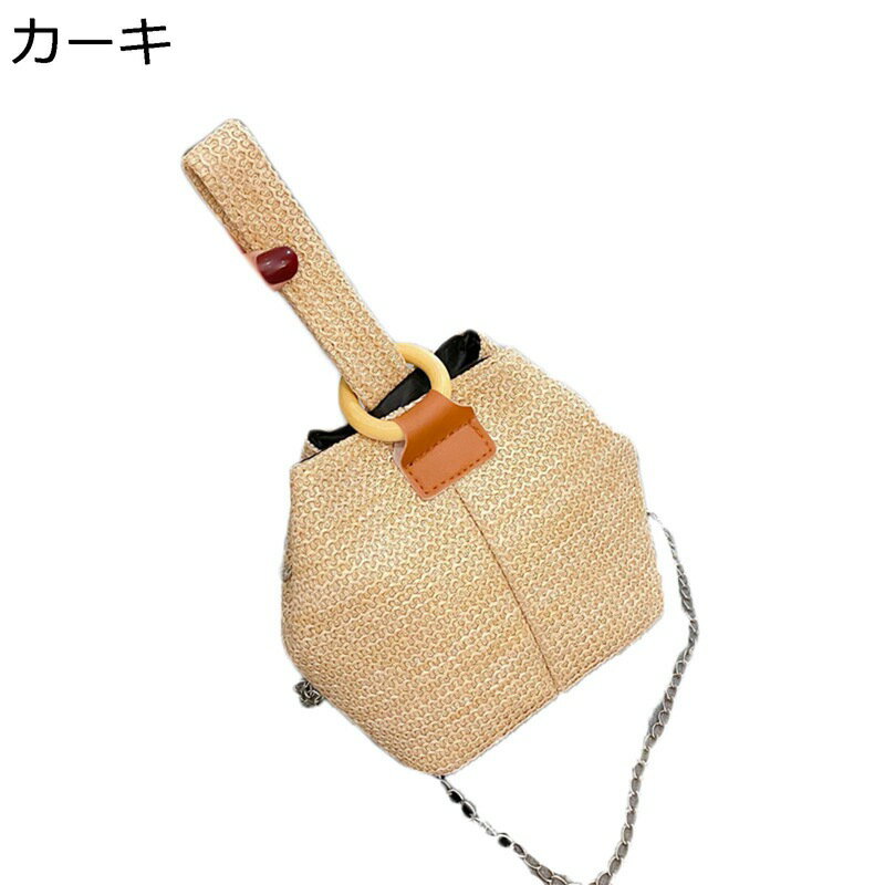 楽天parte1編みバッグ かごバッグ バケットバッグ 手提げ ストロー ショルダーバッグ ワンハンドルバッグ 夏用 レディース 外出 通学 花火 花見 海辺 大容量 小銭 鍵 小物入れ 便利 可愛い 女の子 女性 パーティ