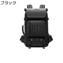 リュック メンズ 登山リュック 防水 リュックサック バックパック 盗難防止 ロック付き 軽量 USB充電ポート 4way 多機能 スクエア型 耐摩耗性 アウトドア 17.3インチPC対応 出張 旅行 防災 遠足(4)