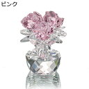 k9クリスタル 薔薇 花 バラ ローズ ピンク レッド ブルー クリスタルフラワー 置物 誕生日プレゼント 彼女 妻 母への贈り物 結婚記念日プレゼント 結婚祝...