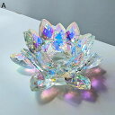 蓮の花 k9クリスタルガラス 水晶 水晶花 造花 ガラスフラワー クリスタルフラワー 輝き キラキラ クリア 透明 置物 置く物 インテリア 部屋飾り 玄関 瞑...