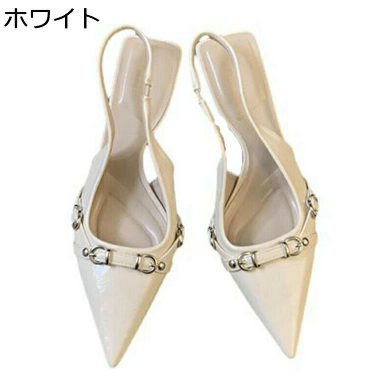 ポインテッドトゥ サンダル レディース クローズトゥ ピンヒール ローヒール スリッポン 細いストラップ 春夏秋 通気性 滑りにくい 疲れない 柔軟性 お出かけ レジャー オフィス 通勤 通学 2