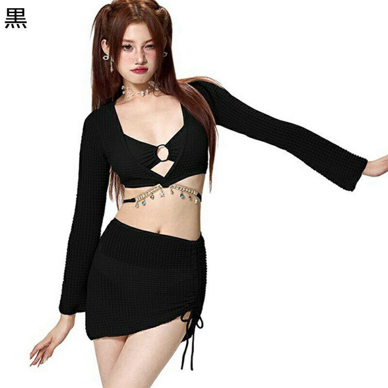 水着 レディース ビキニ 4点set セクシー ストライプ ホルターネック シースルーアウター 紫外線防止 純色 オトナ女子 胸パッド入れ スイムウェア ビーチウェア オシャレ 海 温泉浴 海外旅行