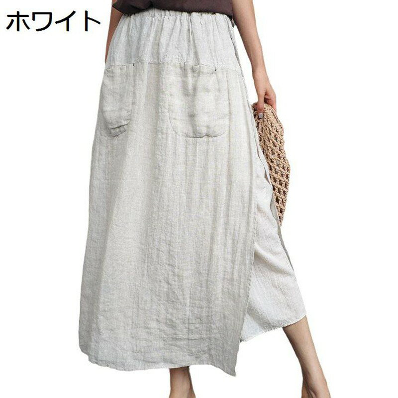 綿麻 キュロットパンツ レディース ワイドパンツ ドレープ リネンパンツ 涼しい リラックス 9分丈 ロング 無地 大きいサイズ カジュアル ゆったり カジュアル 夏 スカート風 スカーチョ 亜麻