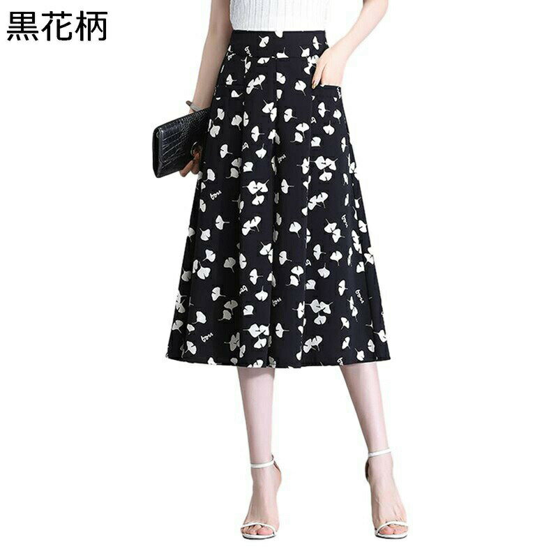 ワイドパンツ 7分丈 花柄 キュロットパンツ レディース aライン スカート風 冷感 M-4XL ドレープ ガウチョ 体型カバー 着痩せ アイスタッチ キュロット 夏 美脚 婦人 ハイウエスト 涼しい