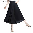 キュロットパンツ シフォン 花柄 レディース 婦人 ショートパンツ スカート風 ワイドパンツ 7分丈 ガウチョ M-5XL 涼しい おしゃれ aライン 韓国風 ハイウエスト 夏 ドレープ 大きいサイズ