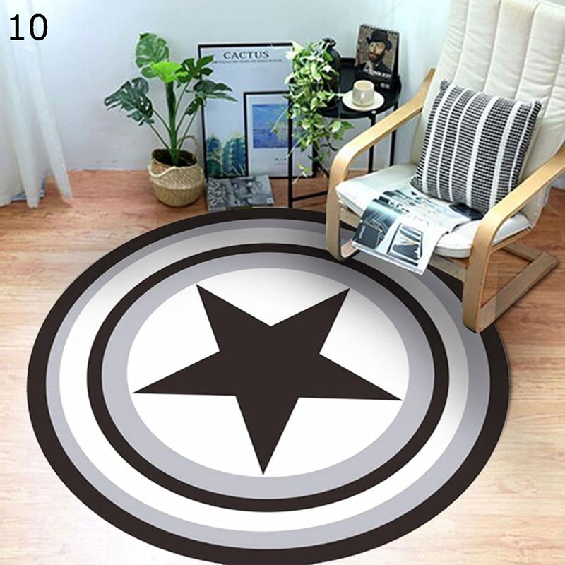 円形マット カーペット 少女風 アニメ 星柄 低反発 遮音 やわらか 踏み心地いい 屋内 脱衣所 廊下 出窓..