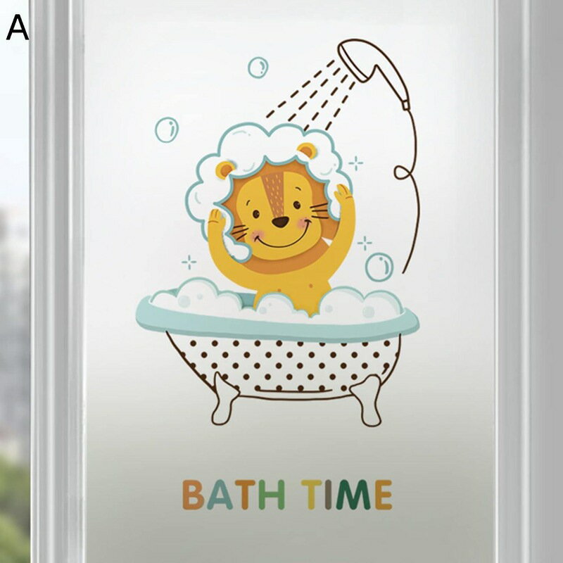 目隠しシート 浴室窓用フィルム 外から見えない すりガラスシート バスルーム お風呂 目隠しフィルム 断熱シート 窓用 プライバシー保護 可愛い キャラクター 貼ってはがせる 水で貼れる 遮光 日よけ おしゃれ 57x90cm
