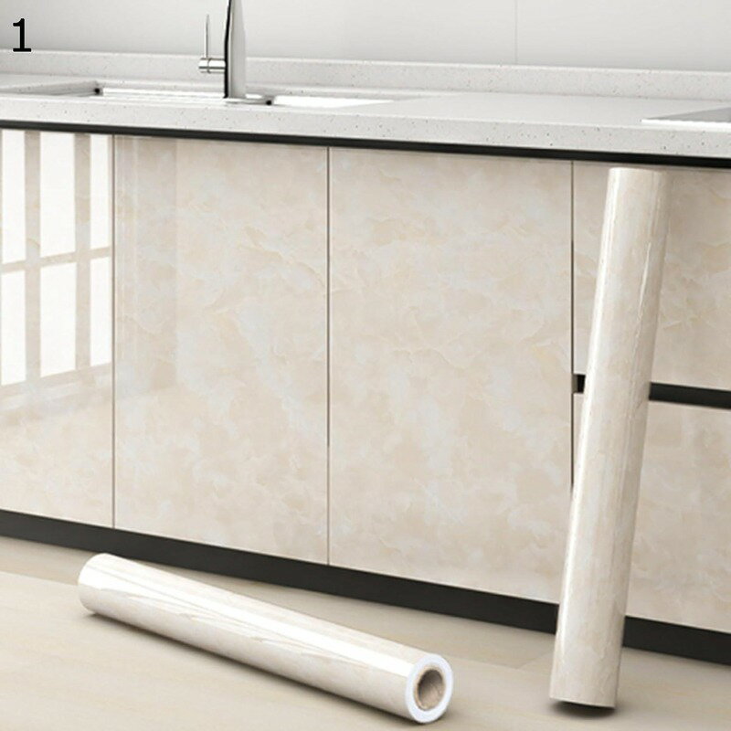 大理石シート キッチンタイルシール 石目調 防水PVC 防汚 タイルシール 耐油性 清潔簡単 フェイク 気泡..