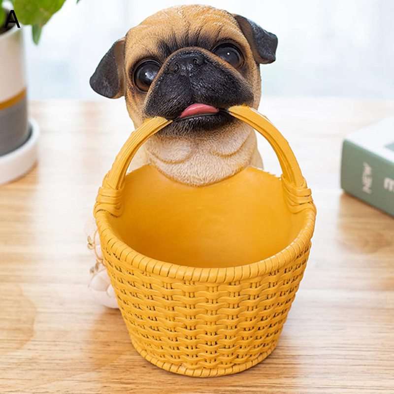 玄関収納 鍵置き 犬 可愛い 面白い 小物入れ 物ボックス 小物ケース キャッシュトレイ コイントレイ 玄..