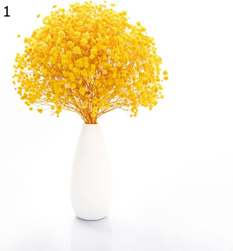 カスミソウ ガラス花瓶付き かすみ草 インテリア装飾 一輪挿し ぶりざーどフラワー フラワーアレンジメ..