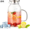 ガラスポット 耐熱直火可 ステンレス茶こし一体型蓋(1.8L 2.2L)
