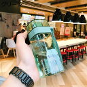 ウォーターボトル 水筒 四角形 クリアボトル ファッション 個性的 おしゃれ 400ml 550ml 700ml 大容量 マグボトル 直飲み スケーター 透明 ...