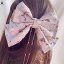 大きいリボン 髪飾り 和風和柄 サクラ 桜 鶴 猫 下がり飾り フリンジ ヘアアクセサリー ヘアクリップ ..