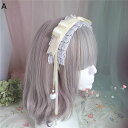 ロリータアクセサリー 髪飾り lolita ヘッドドレス KC カチューシャ かわいい フリル レース リボン 蝶結び 髪留め 姫系 森系 おしゃれ 萌え系 メイド パーティー ピンク ホワイト ブルー 15色