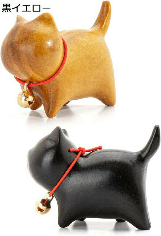 猫 ねこ 置物 招き猫 木製 インテリア 置き物 飾り 玄関 小物 雑貨 幸運 かわいい 小さい プレゼント 2個セット 贈り物