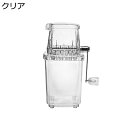 かき氷器 手動 かき氷機 アイスクラッシャー 砕氷機 製氷器 製氷機 コンパクト クラッシャー 透明 氷粉砕機 シャーベット 手回しかき氷器 家庭用 飲食店 クラッシュ氷 水洗い可能 操作簡単(2)