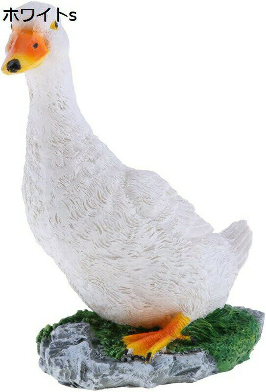 アヒルの装飾 置物 庭 池 ガーデニングオーナメント 動物モデル 農場 全4種 樹脂