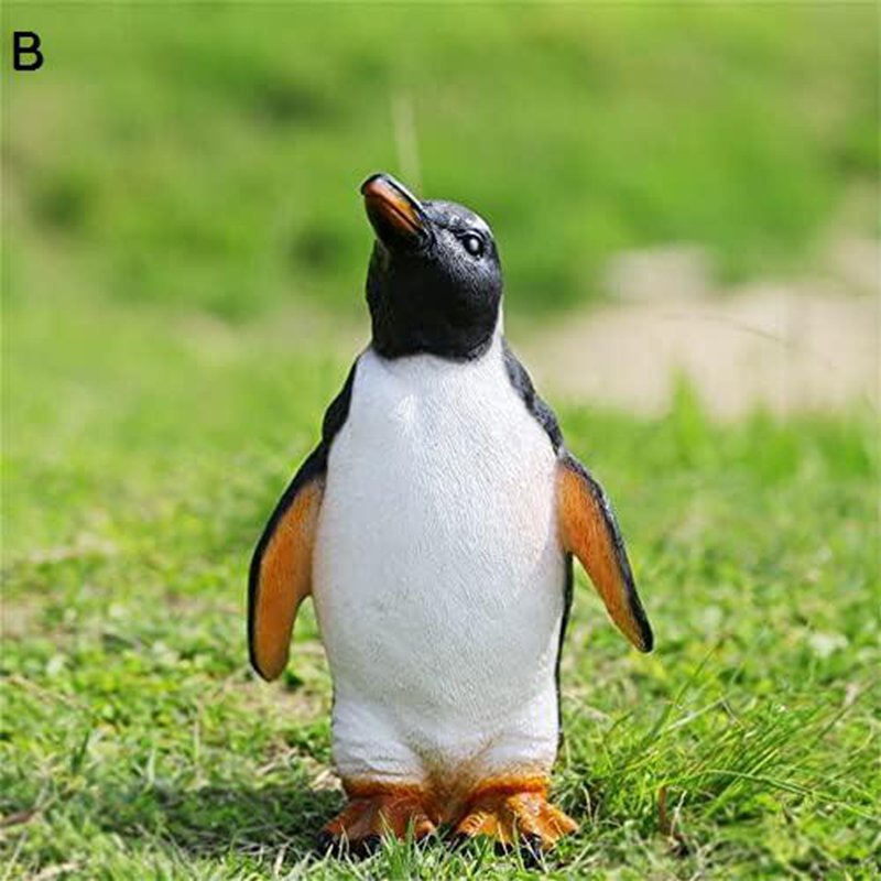 ガーデニング ペンギン 置物 ガーデンオブジェ オーナメント 雑貨 ニワトリ オブジェ インテリア 部屋 庭 屋外 玄関 出窓 プレゼント かわいい 階段