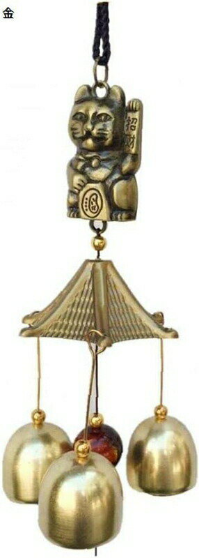 風チャイム 風鈴 ベルドア 2個セット 装飾 合金ベル 風水ペンダントタ ウンハウスラッキー 招き猫 ショップドアベル