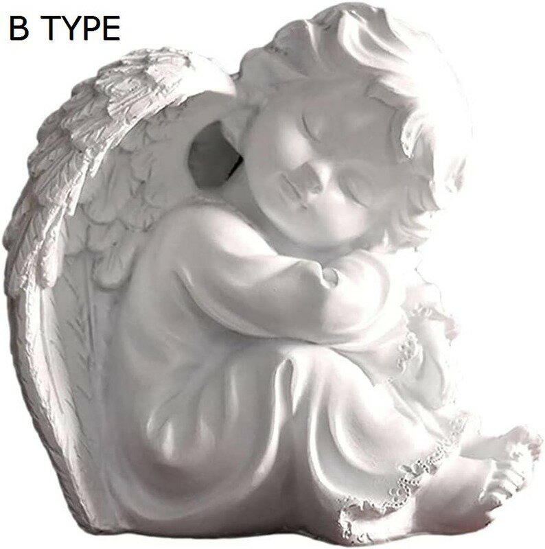 ガーデニング 雑貨 天使の置物 エンジェル 置物 ガーデンオーナメント ガーデニング 庭 オブジェ 屋外 玄関 階段 出窓 プレゼント