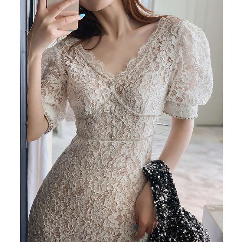 レディース ファッション スリーブ チャイナ ドレス デイリー ドレス レングス