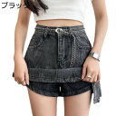 キュロットパンツ レディース デニムパンツ aライン ショットパンツ 春 夏 サイドスリット ハーフパンツ スカーチョ カジュアル ヴィンテージ 短パン ホットパンツ ジーパン ジーンズ ハイウエスト