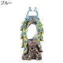 孔雀の燭台 孔雀 香炉 灯台 キャンドルホルダー 工芸品 動物像 樹脂製 彫刻 本物そっくり 北欧風 香具 癒し クリエイティブ 装飾 部屋 卓上 インテリア ...