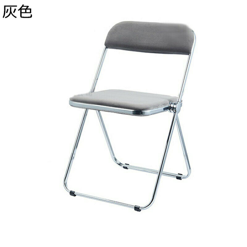 折りたたみチェア クリア 透明椅子 オフィス椅子 パイプ椅子 背付 コンパクト 省スペース 滑り止めゴム..