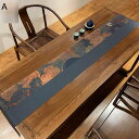 テーブルランナー コンビ パッチワーク 和風モダン 和柄 絵画 水墨画 センターテーブル 和風侘寂わびさび禅茶席 食卓ランナー 食卓飾り レストラン パーティー 結婚式 防塵 防汚 滑り止め