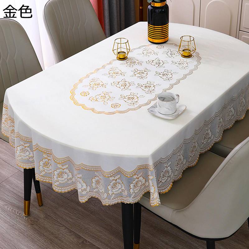楕円 テーブルクロス 食卓クロス テーブル掛け レース PVC 北欧風 モダン おしゃれ 花柄 防水テーブルクロス 洗濯不要 防水防油 防塵 すべり止め テーブルマット 春夏秋冬