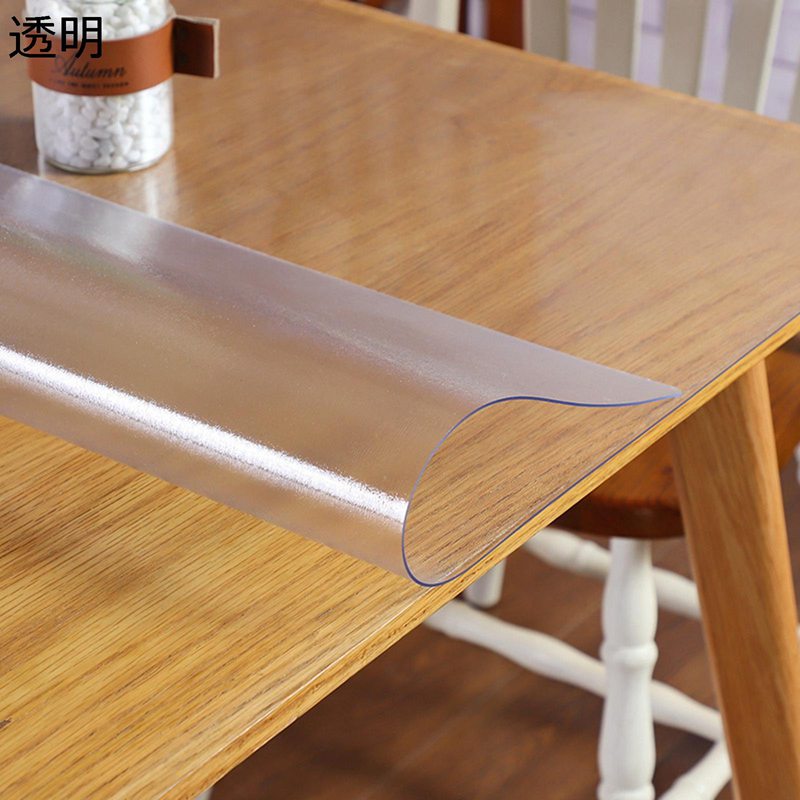 テーブルクロス 透明 つや消し PVC製 食卓カバー 撥水加工 食卓クロス 汚れ対策 耐久耐熱 すべり止め 長方形 テーブルマット キッチン リビング インテリア 四節通用